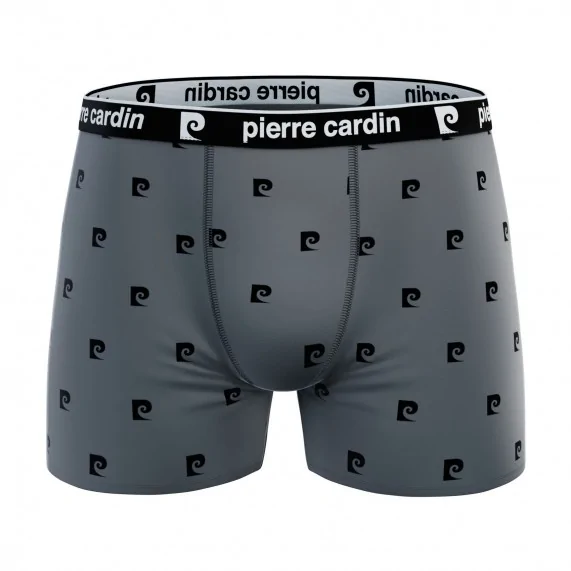 Juego de 4 bóxers de algodón "Print Logo" para hombre (Calzoncillos para hombre) Pierre Cardin chez FrenchMarket