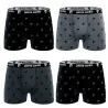 Lot de 4 Boxers Homme Coton "Print Logo" (Lot boxers Homme) Pierre Cardin chez FrenchMarket