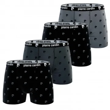 Lot de 4 Boxers Homme Coton "Print Logo" (Boxershorts für Männer) Pierre Cardin auf FrenchMarket