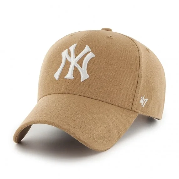 Casquette MLB New York Yankees MVP Snapback Camel (Casquettes) '47 Brand chez FrenchMarket