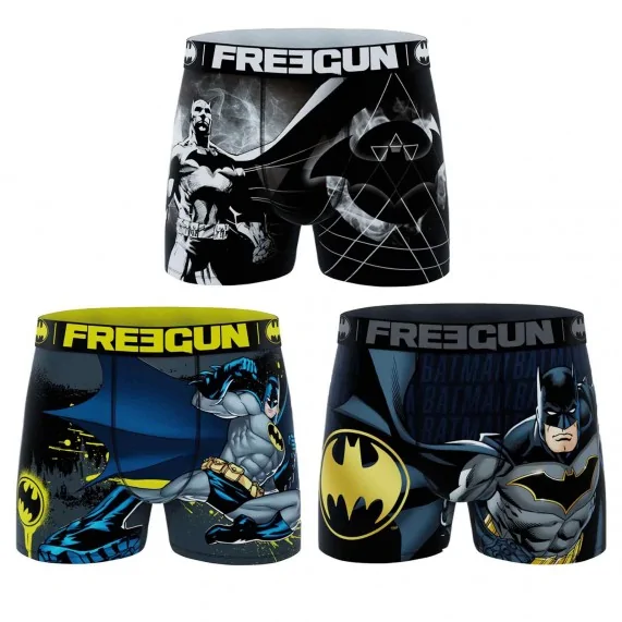 Set de 3 calzoncillos DC Comics Batman "Dark Night" para hombre (Calzoncillos para hombre) Freegun chez FrenchMarket