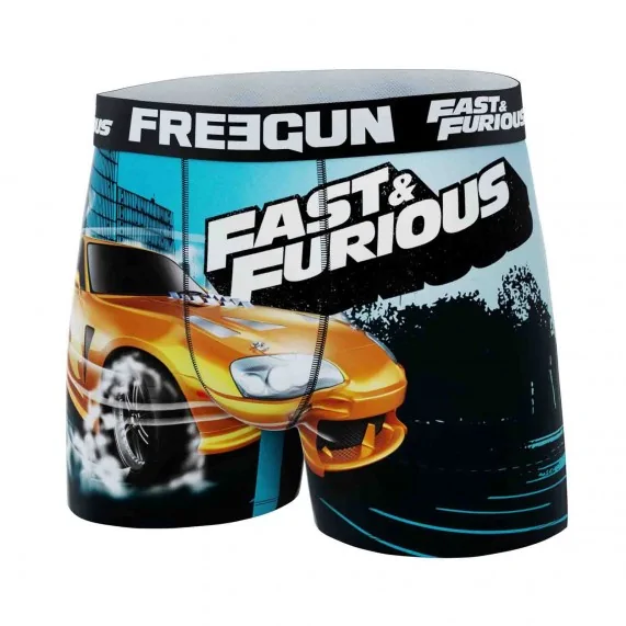 Boxer Homme Microfibre "Fast & Furious" (Boxers Homme) Freegun chez FrenchMarket