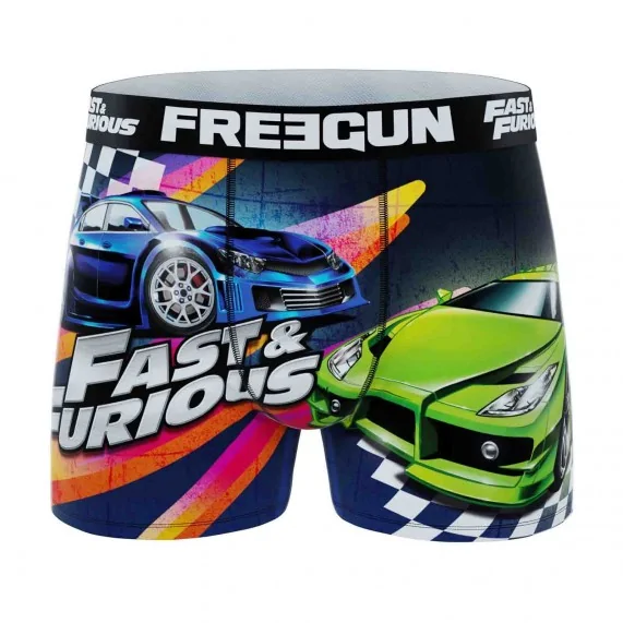 Boxer Homme Microfibre "Fast & Furious" (Boxers Homme) Freegun chez FrenchMarket