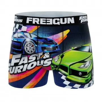 Boxer Mann Mikrofaser "Fast & Furious" (Boxershorts) Freegun auf FrenchMarket