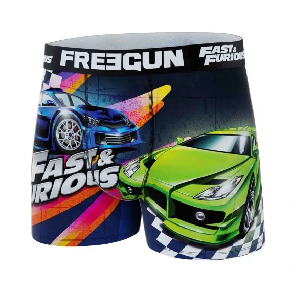 Boxer Homme Microfibre "Fast & Furious" (Boksers) Freegun chez FrenchMarket