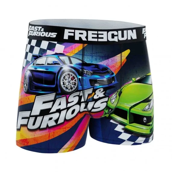 Boxer Homme Microfibre "Fast & Furious" (Boxers Homme) Freegun chez FrenchMarket