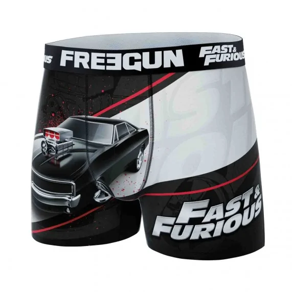 Fast & Furious" men's microfiber boxer shorts (Boxers) Freegun on FrenchMarket