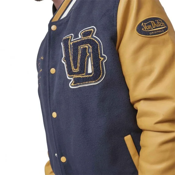 Chaqueta con bordado y parche universitario Varsity Von Dutch" (Teddy - Chaqueta Varsity) Von Dutch chez FrenchMarket