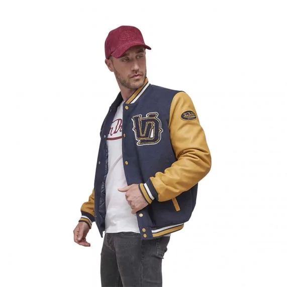 Chaqueta con bordado y parche universitario Varsity Von Dutch" (Teddy - Chaqueta Varsity) Von Dutch chez FrenchMarket