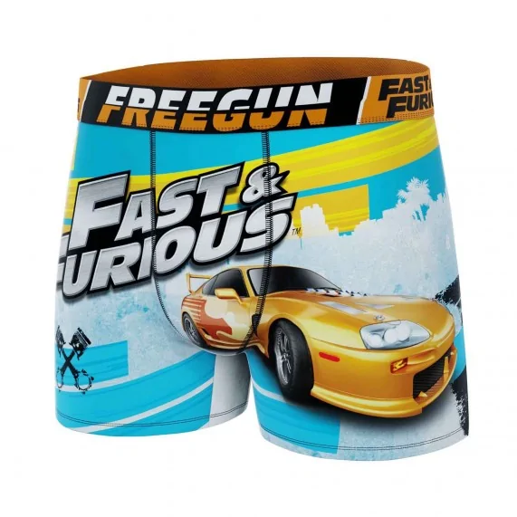 Lote de 4 calzoncillos bóxer de microfibra "Fast & Furious" para hombre (Calzoncillos para hombre) Freegun chez FrenchMarket