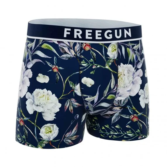 Boxer de algodón "Premium Signature Flowers" para hombre (Boxers) Freegun chez FrenchMarket