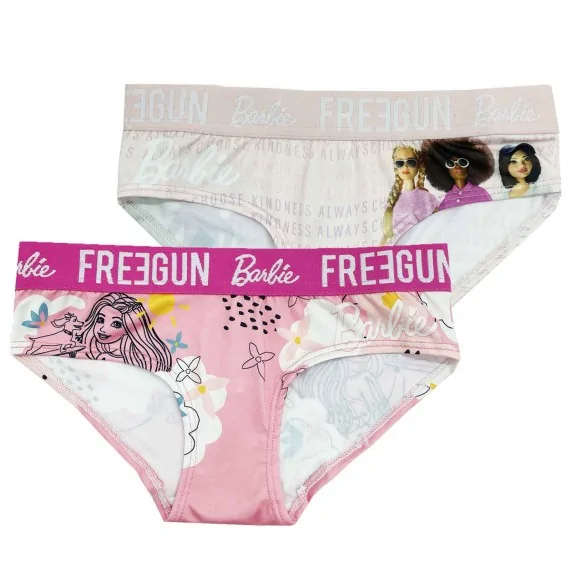 Lot de 2 Boxers Fille Barbie (Boxers/Shorty) Freegun chez FrenchMarket