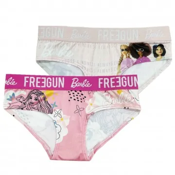 Lot de 2 boxers fille barbie (Boxer/Shorty) Freegun chez FrenchMarket