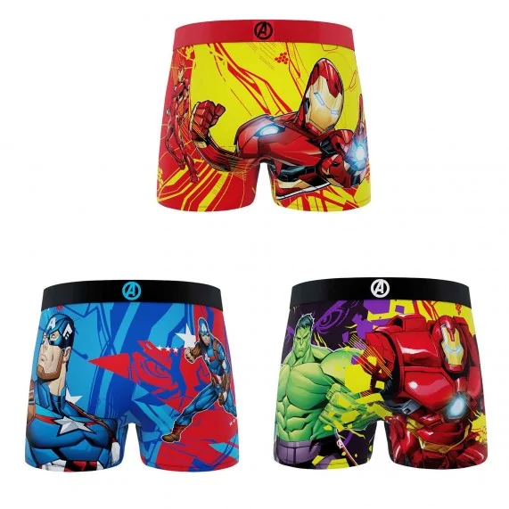 Lot de 3 Boxers Garçon Marvel Avengers (Lot boxers Garçon) Freegun chez FrenchMarket