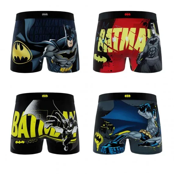 Lote de 4 calzoncillos de niño DC Comics Batman "Gotham City (Calzoncillos de niño) Freegun chez FrenchMarket