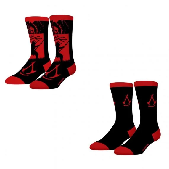 2er-Pack "Assassin's Creed" Herrensocken (Fancy) Freegun auf FrenchMarket