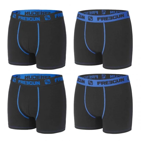 Lot de 4 Boxers Garçon Coton (Lot boxers Garçon) Freegun chez FrenchMarket