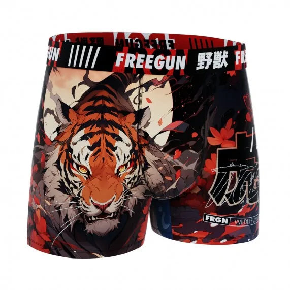 Boxer Homme Microfibre "Tigre" (Boxers Homme) Freegun chez FrenchMarket