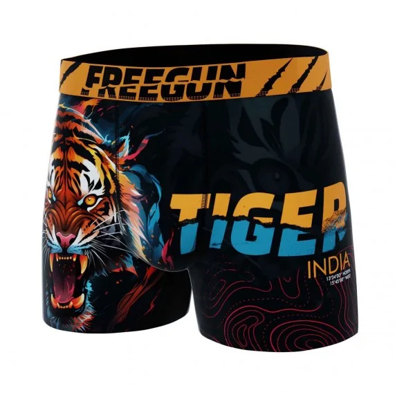 Boxer uomo "Tiger" in microfibra (Boxer) Freegun chez FrenchMarket