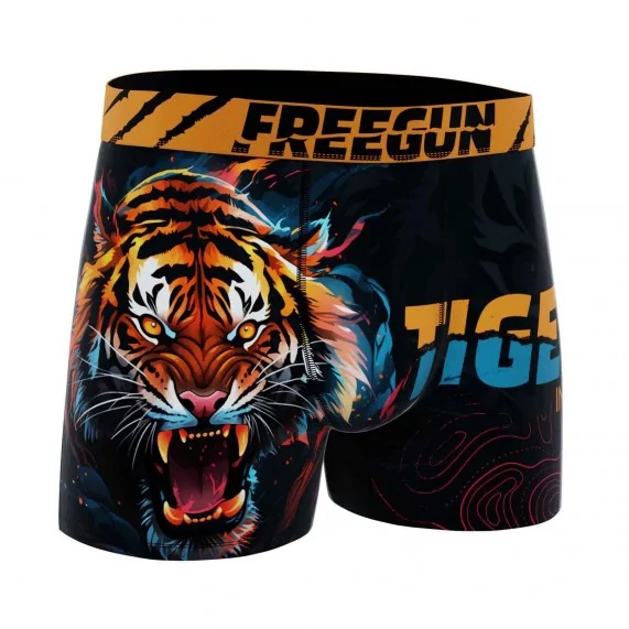 Boxer Mann Mikrofaser "Tiger" (Boxershorts) Freegun auf FrenchMarket