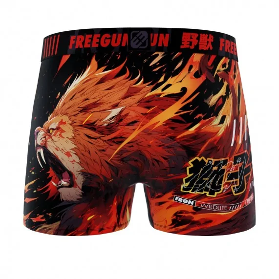 Boxer Homme Microfibre "Lion" (Boxers) Freegun chez FrenchMarket