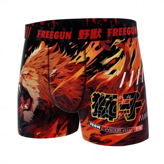 Boxer Homme Microfibre "Lion" (Boxers Homme) Freegun chez FrenchMarket