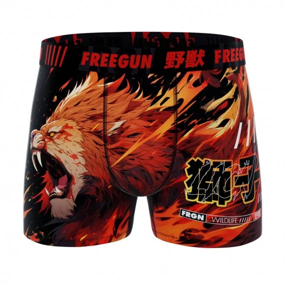 Boxer Homme Microfibre "Lion" (Boxers) Freegun chez FrenchMarket