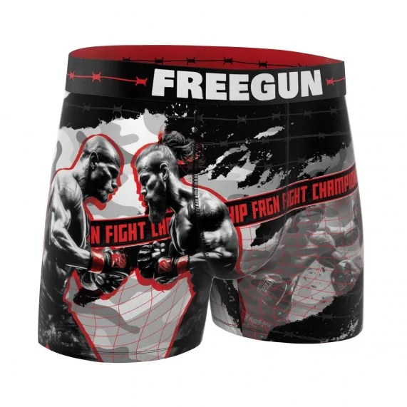 Boxer de microfibra "Sport Fight MMA" para hombre (Boxers) Freegun chez FrenchMarket