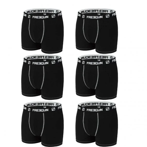 6er-Pack Boxershorts für Jungen aus Baumwolle (Boxershorts für Jungen) Freegun auf FrenchMarket