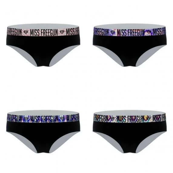 Lot de 4 Boxers Fille Coton (Boxers/Shorty) Freegun chez FrenchMarket