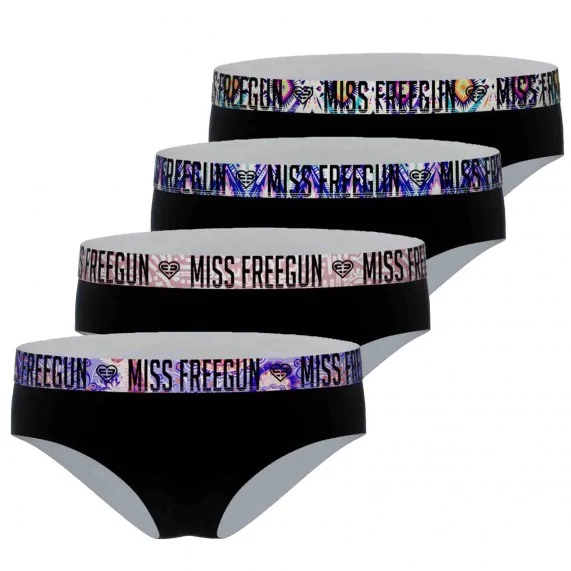 Lot de 4 Boxers Fille Coton (Boxers/Shorty) Freegun chez FrenchMarket