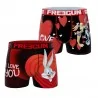 2er-Pack Boxershorts für Männer Looney Tunes Valentinstag Bugs Bunny (Boxershorts für Männer) Freegun auf FrenchMarket