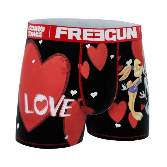 2er-Pack Boxershorts für Männer Looney Tunes Valentinstag Bugs Bunny (Boxershorts für Männer) Freegun auf FrenchMarket