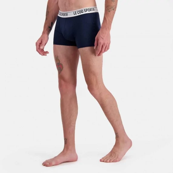 Set van 2 "Essentiels" herenboxershorts in katoen (Herenboxershorts) Le Coq Sportif chez FrenchMarket