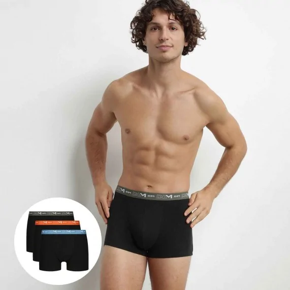 Set van 3 mannenboxers van elastisch katoen (Herenboxershorts) Dim chez FrenchMarket