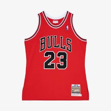 Camiseta Michael Jordan Chicago Bulls 1997/98 "NBA Athentic Road (Camiseta NBA) Mitchell & Ness chez FrenchMarket