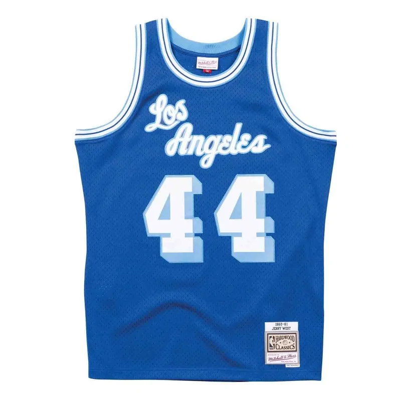 Mitchell & Ness - Maillot Jerry West L.A Lakers 1985/86"Hardwood Classics Swingman" L Bleu