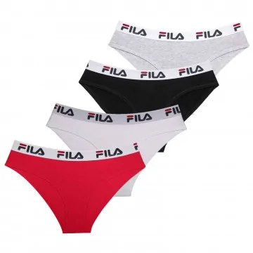 Lot de 4 Slips Femme en Coton (Culotte Femme) Fila chez FrenchMarket