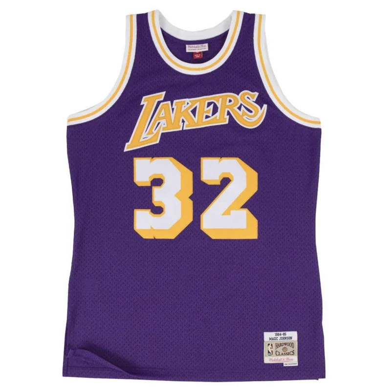 Mitchell & Ness - Maillot Magic Johnson 1984/85 "Hardwood Classics Swingman"  L Violet