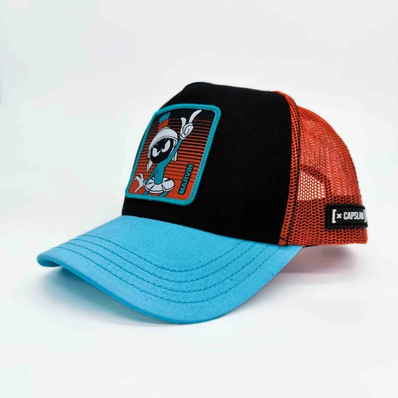 Capslab - Casquette Trucker Looney Tunes Marvin le Martien Taille Unique Bleu Ciel