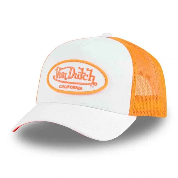 White Fluorescent "Bi-Color" Trucker Cap (Caps) Von Dutch on FrenchMarket