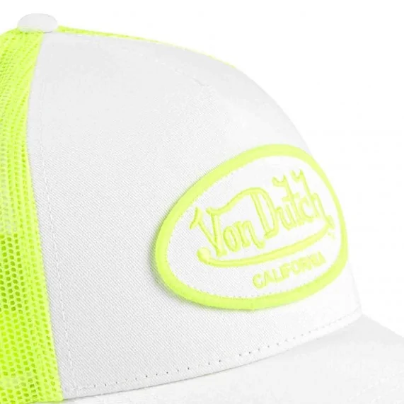 Cappello Trucker bianco fluorescente "Bi-Color (Cappellino) Von Dutch chez FrenchMarket