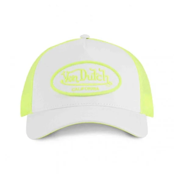 Cappello Trucker bianco fluorescente "Bi-Color (Cappellino) Von Dutch chez FrenchMarket