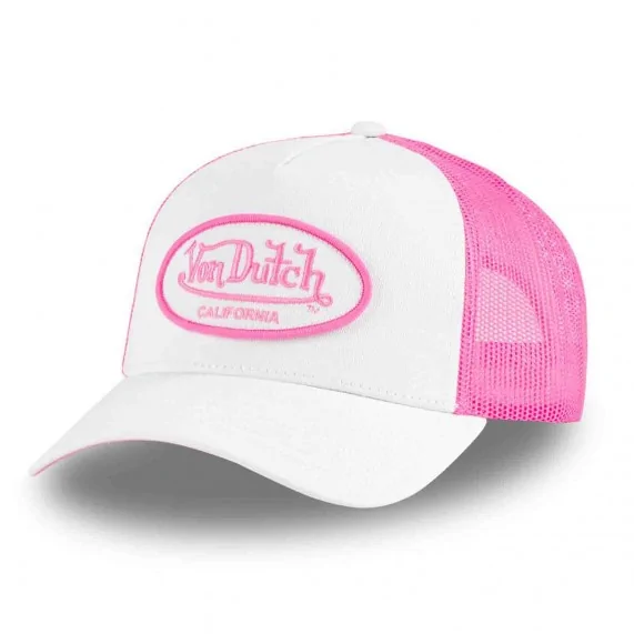 White Fluorescent "Bi-Color" Trucker Cap (Caps) Von Dutch on FrenchMarket