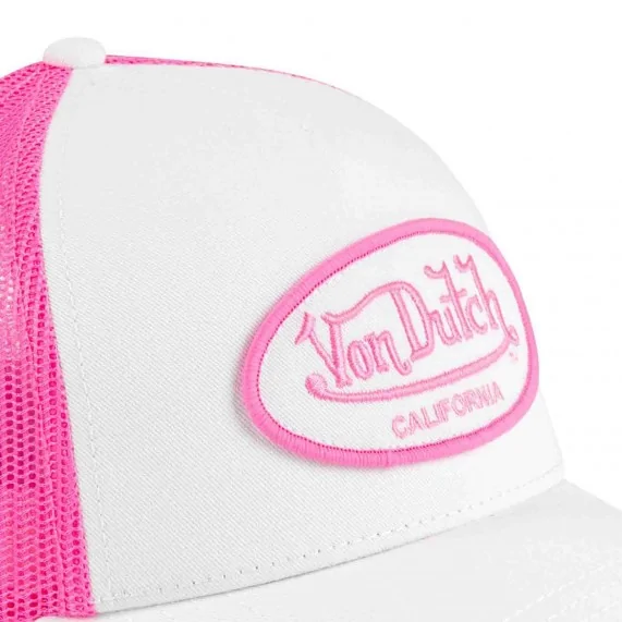 Cappello Trucker bianco fluorescente "Bi-Color (Cappellino) Von Dutch chez FrenchMarket