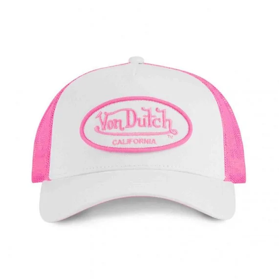 Cappello Trucker bianco fluorescente "Bi-Color (Cappellino) Von Dutch chez FrenchMarket