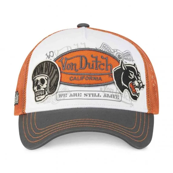 Cappellino con toppe Trucker “We are still alive” (Cappellino) Von Dutch chez FrenchMarket