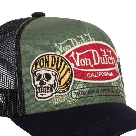 Cappellino con toppe Trucker “We are still alive” (Cappellino) Von Dutch chez FrenchMarket