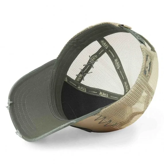 Casquette Trucker Effet Usé "Grey" (Casquettes) Von Dutch chez FrenchMarket