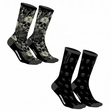 Lote de 2 pares de calcetines para hombre "HYRAW (Calcetines de fantasía) Freegun chez FrenchMarket